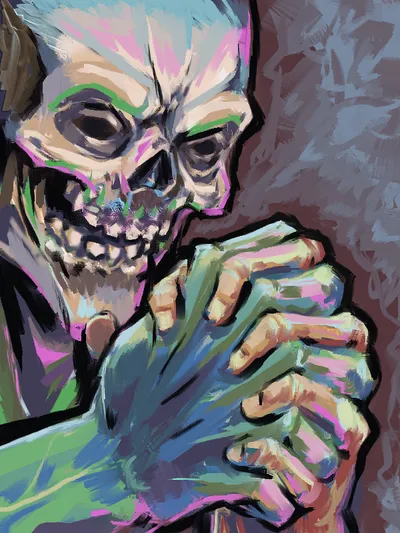 Zwerende Skeleboi